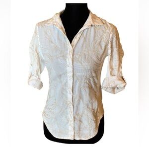 Hester & Orchard casual button front shirt Size Small